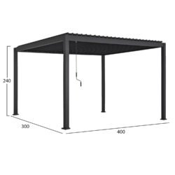 Βιοκλιματική Πέργκολα Αλουμινίου Premium<br  width=