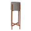 ΓΛΑΣΤΡΑ ΕΣΩΤ.ΧΩΡΟΥ RENTIL HM4684.03S FIBER CEMENT ΧΡΩΜΑ ΓΚΡΙ--ΒΑΣΗ TEAK Φ27x56Υ