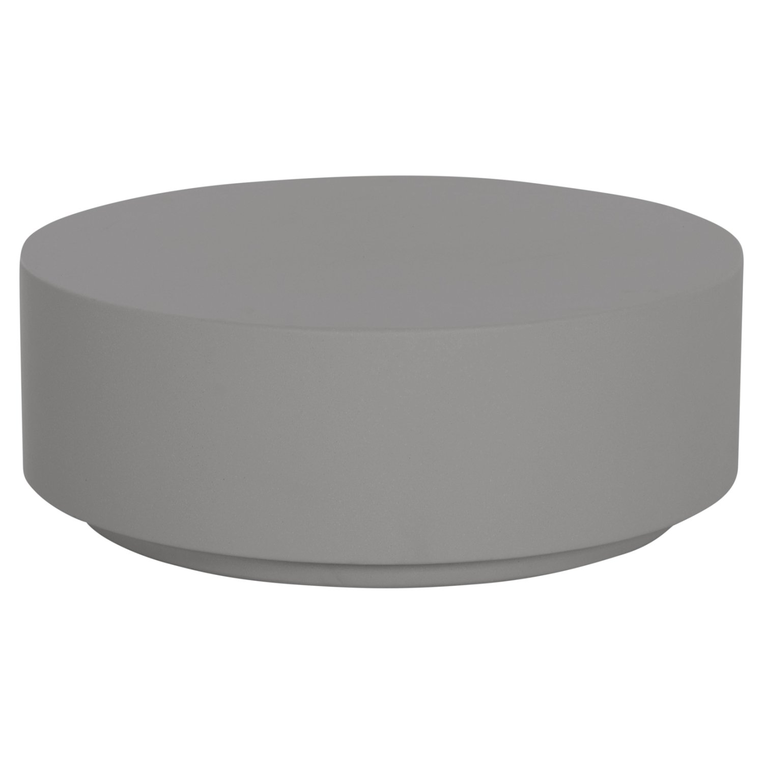 ΤΡΑΠΕΖΙ ΜΕΣΗΣ ΣΤΡΟΓΓΥΛΟ KYOKO HM6579.01 ΓΚΡΙ FIBER CEMENT Φ90x30Υεκ.