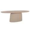 ΤΡΑΠΕΖΙ ΤΡΑΠΕΖΑΡΙΑΣ FIBER CEMENT ΟΒΑΛ BRECCAN HM6576.02 ΜΠΕΖ 200x100x75Υεκ.