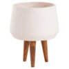 ΓΛΑΣΤΡΑ ΕΣΩΤ.ΧΩΡΟΥ QUAN HM4680.02M FIBER CEMENT ΛΕΥΚΟ--ΒΑΣΗ TEAK Φ35x50Υεκ