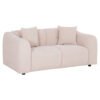 ΚΑΝΑΠΕΣ 2-ΘΕΣΙΟΣ JUNOA HM3334.02 ΕΚΡΟΥ ΥΦΑΣΜΑ 172x89x85Υεκ