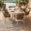 ΣΕΤ ΤΡΑΠΕΖΑΡΙΑΣ 7ΤΜΧ VICTUS HM10862.02 ΜΠΕΖ ΑΛΟΥΜ. & OLEFIN-ΛΕΥΚΟ SINTERED STONE