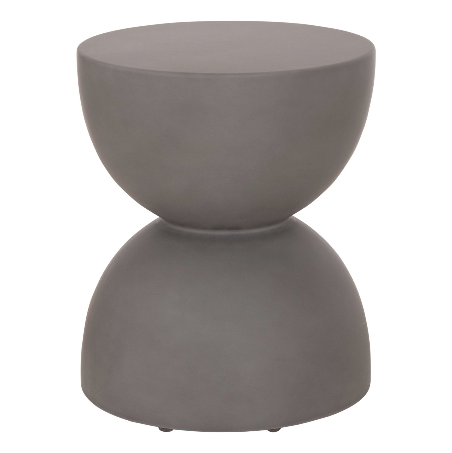 ΣΚΑΜΠΟ ΣΤΡΟΓΓΥΛΟ ZINI HM6580.01 FIBER CEMENT ΣΕ ΓΚΡΙ Φ35x43Υεκ