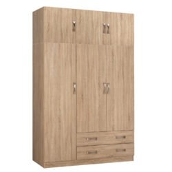ΝΤΟΥΛΑΠΑ 3ΦΥΛΛΗ ΜΕ ΠΑΤΑΡΙ CARLY HM10891.02 ΜΕΛΑΜΙΝΗ ΣΕ SONAMA 150X55Χ240Υεκ.