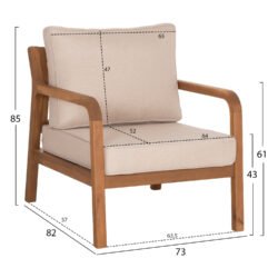 Το lounge set PORTIA είναι σχεδιασμένο για όσους εκτιμούν την απλότητα και την ποιότητα. Αυτό το σετ 4 τεμαχίων μεταμορφώνει τον κήπο
