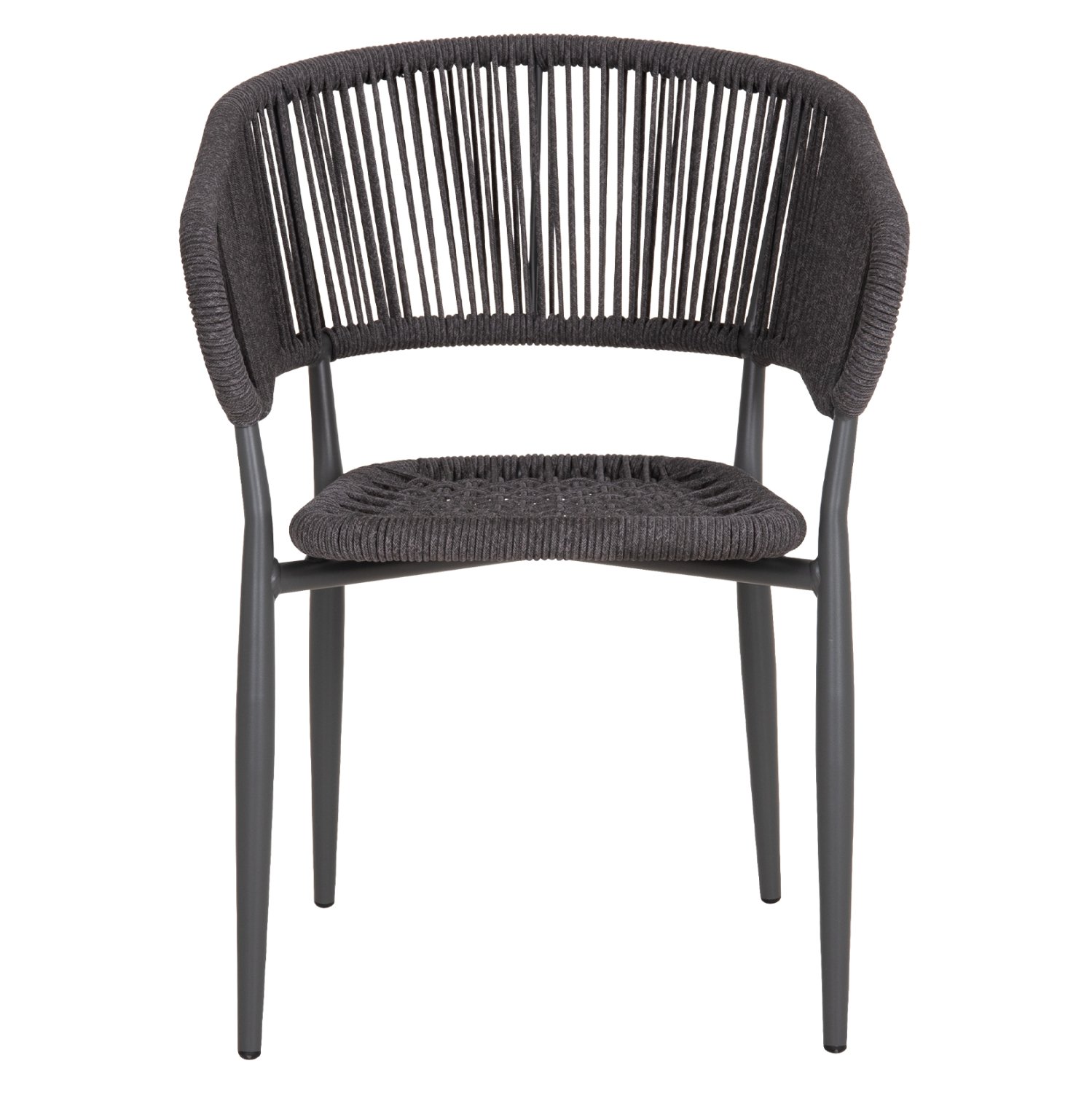 ΠΟΛΥΘΡΟΝΑ ΑΛΟΥΜΙΝΙΟΥ EULO HM5783.21 ΓΚΡΙ-TWISTED RATTAN ΓΚΡΙ 57x63x77Υεκ. - Image 3