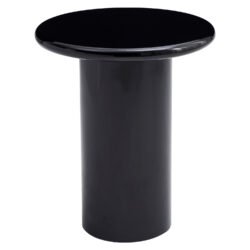 ΒΟΗΘΗΤΙΚΟ ΤΡΑΠΕΖΑΚΙ SOLNA HM18455.02 MDF ΣΕ GLOSSY ΜΑΥΡΟ Φ50x59Υεκ