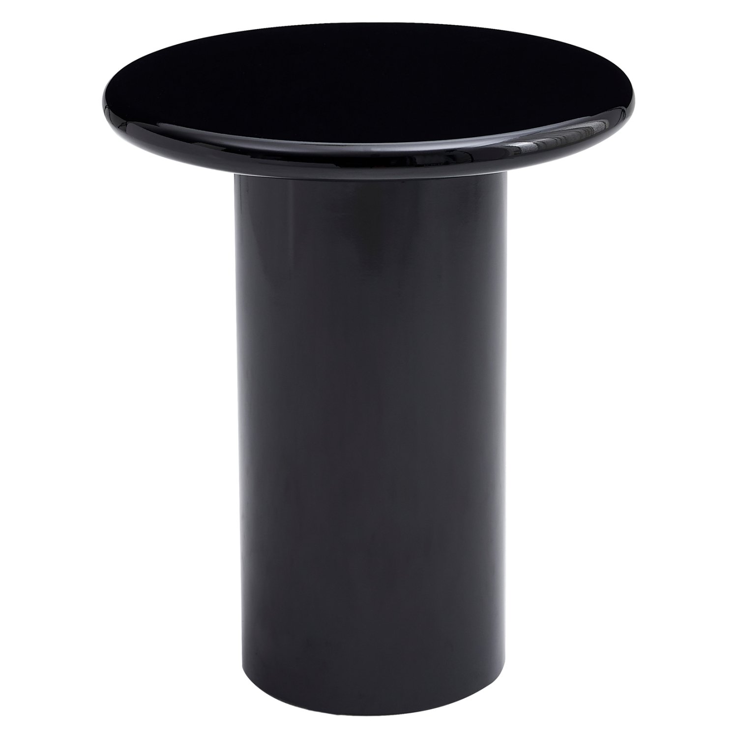 ΒΟΗΘΗΤΙΚΟ ΤΡΑΠΕΖΑΚΙ SOLNA HM18455.02 MDF ΣΕ GLOSSY ΜΑΥΡΟ Φ50x59Υεκ