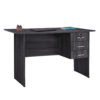 ΓΡΑΦΕΙΟ ΜΕ 3 ΣΥΡΤΑΡΙΑ HAYDEN HM2268.01 ΜΕΛΑΜΙΝΗ ΣΕ ΑΝΘΡΑΚΙ ΧΡΩΜΑ 120x60x75Υεκ