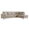 ΚΑΝΑΠΕΣ ΓΩΝΙΑ ΔΕΞΙΑ ZAILA HM3086R ΥΦΑΣΜΑ ΜΠΕΖ 260x195x95Υεκ.