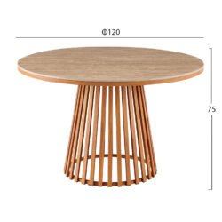 Τραπέζι Τραπεζαρίας CHARM—Travertine Look<br  width=