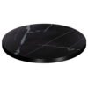 ΕΠΙΦΑΝΕΙΑ ΤΡΑΠΕΖΙΟΥ SINTERED STONE HM6653.03 ΜΕ ΠΛΑΙΣΙΟ ALU ΜΑΥΡΟ Φ70εκ.