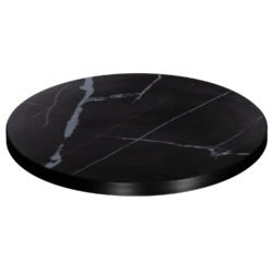 ΕΠΙΦΑΝΕΙΑ ΤΡΑΠΕΖΙΟΥ SINTERED STONE HM6652.03 ΜΕ ΠΛΑΙΣΙΟ ALU ΜΑΥΡΟ Φ60εκ.