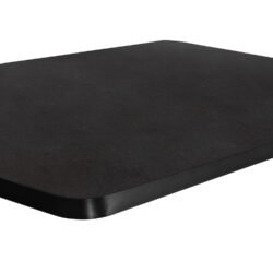 διάστασης 120x80εκ σε ΜΑΥΡΟ χρώμα με ΜΑΥΡΟ περιμετρικό πλαίσιο («δαχτυλίδι») αλουμινίου πάχους 3εκ. Μια επιφάνεια ανώτερης ποιότητας που ακολουθεί την τελευταία τάση στους χώρους εστίασης!  <br  width=