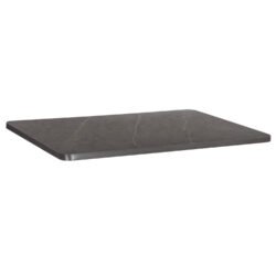 ΕΠΙΦΑΝΕΙΑ ΤΡΑΠΕΖΙΟΥ SINTERED STONE ΟΡΘΟΓΩΝΙΑ HM6656.05 ΠΛΑΙΣΙΟ ALU ΓΚΡΙ 120x80εκ.