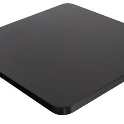 διάστασης 80x80εκ σε χρώμα ΜΑΥΡΟ με ΜΑΥΡΟ περιμετρικό πλαίσιο («δαχτυλίδι») αλουμινίου πάχους 3εκ. Μια επιφάνεια ανώτερης ποιότητας που ακολουθεί την τελευταία τάση στους χώρους εστίασης!  <br  width=