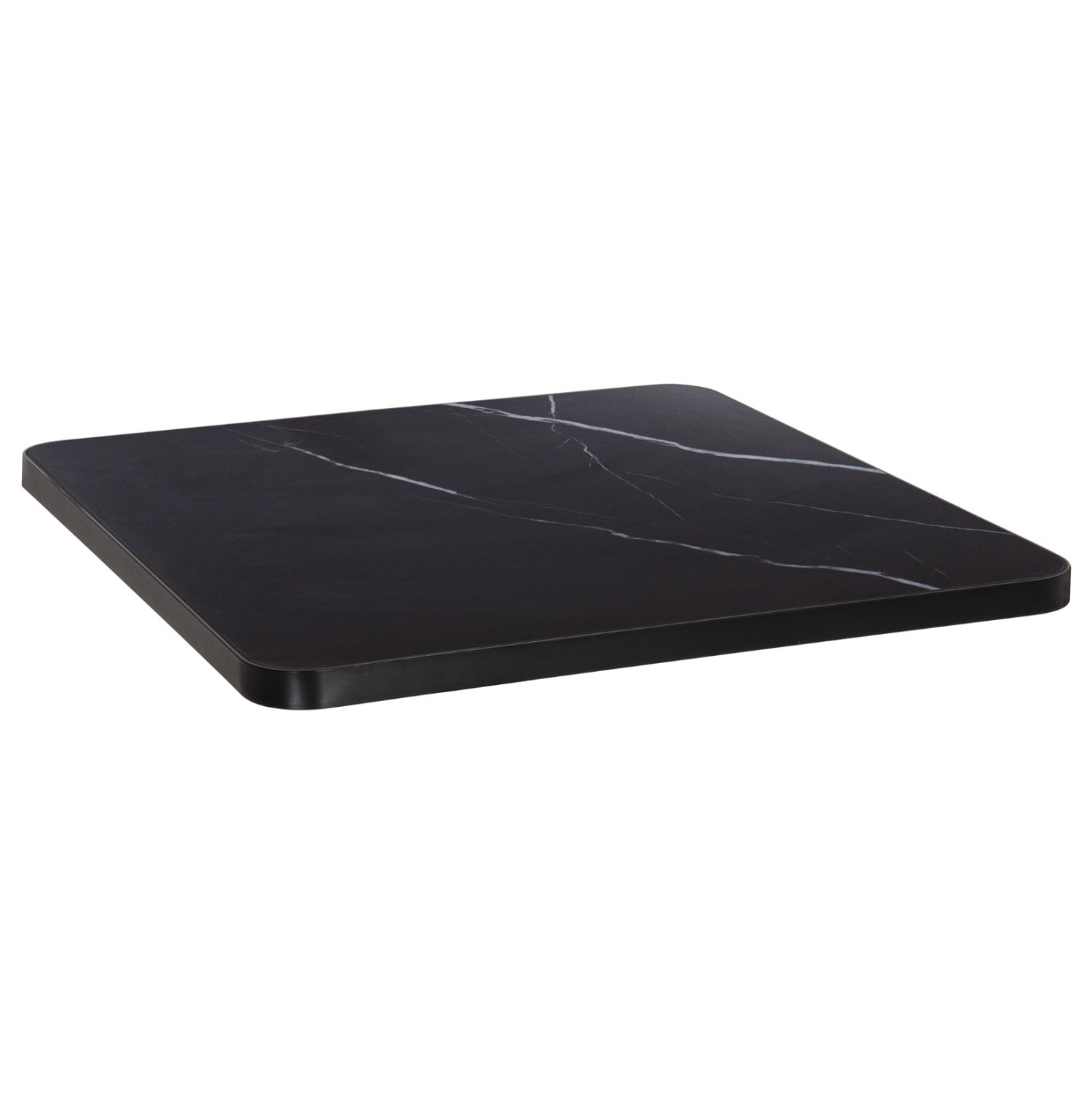 ΕΠΙΦΑΝΕΙΑ ΤΡΑΠΕΖΙΟΥ SINTERED STONE ΤΕΤΡΑΓΩΝΗ HM6654.03 ΠΛΑΙΣΙΟ ALU ΜΑΥΡΟ 70x70εκ.