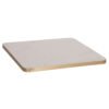 ΕΠΙΦΑΝΕΙΑ ΤΡΑΠΕΖΙΟΥ SINTERED STONE ΤΕΤΡΑΓΩΝΗ HM6655.12 ΠΛΑΙΣΙΟ ALU ΧΡΥΣΟ 80x80εκ.