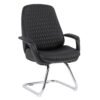 ΚΑΡΕΚΛΑ ΕΠΙΣΚΕΠΤΗ VELUM-s HM1235.01 ΜΑΥΡO PU--ΒΑΣΗ ΧΡΩΜΙΟΥ 71x60x100Υεκ.
