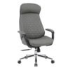 ΚΑΡΕΚΛΑ ΓΡΑΦΕΙΟΥ VELUM HM1233.10 ΓΚΡΙ PU--ΒΑΣΗ ΧΡΩΜΙΟΥ 71x69x116-122Υεκ.