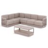 ΣΕΤ ΣΑΛΟΝΙ ΓΩΝΙΑ 3ΤΜΧ ELYSIA HM6187.02 ΣΑΜΠΑΝΙ ΑΛΟΥΜΙΝΙΟ-ΣΧΟΙΝΙ-P.E.ΥΦΑΣΜΑ